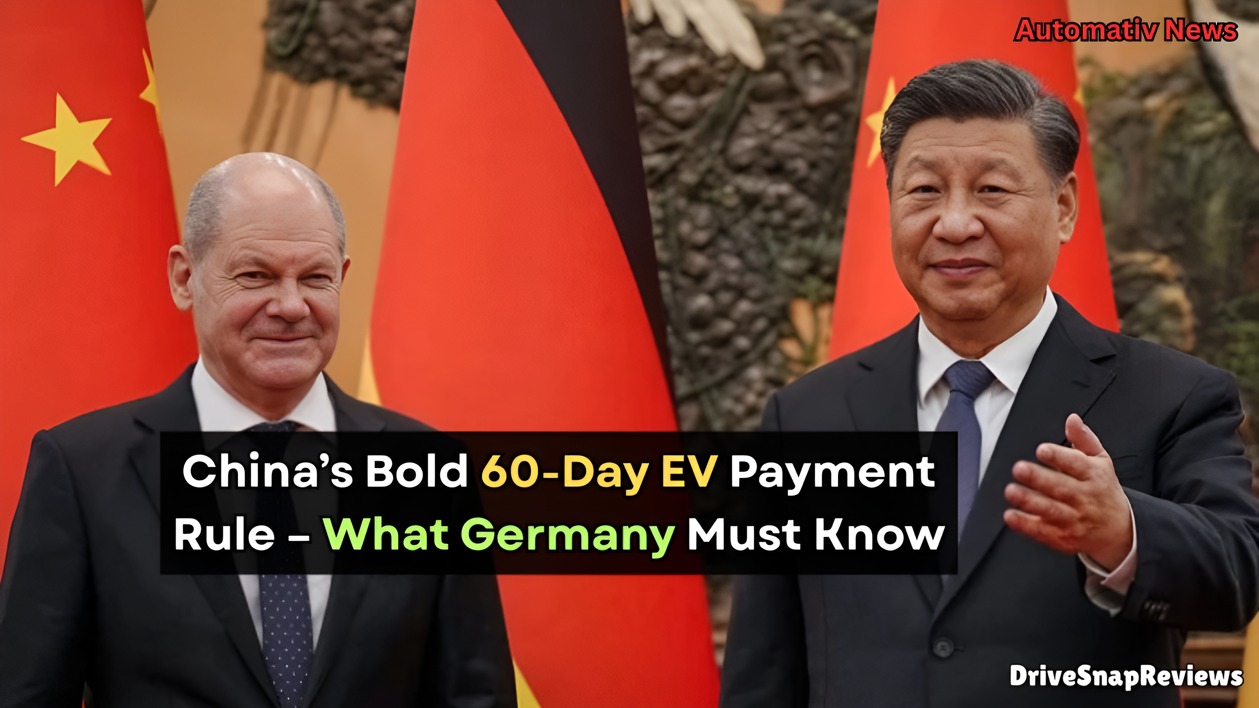 Chinese Automakers Payment Rule